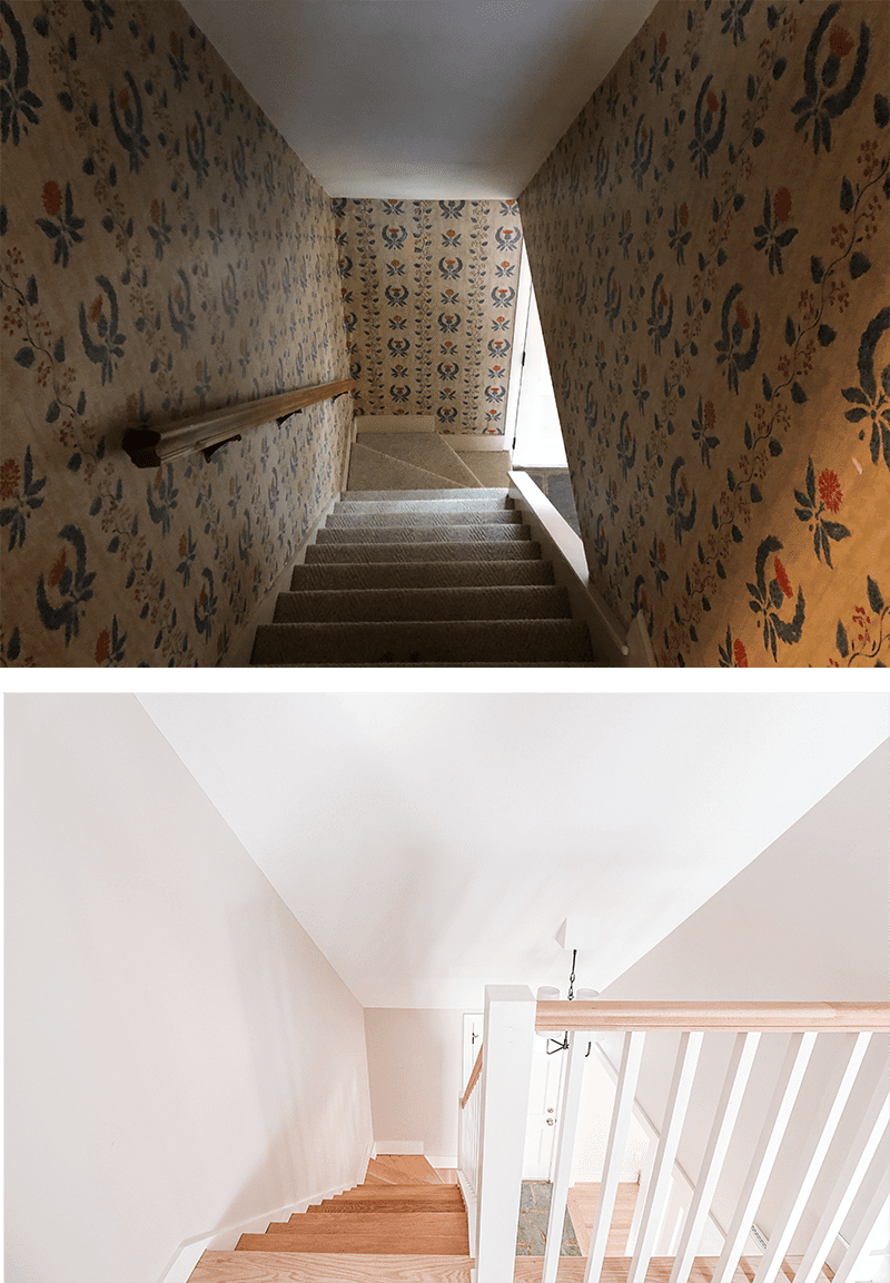 centerline before and after